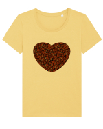 Coffee lovers Tricou mânecă scurtă guler larg fitted Damă Expresser