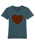 Coffee lovers Tricou mânecă scurtă guler V Bărbat Presenter