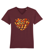 Coffee lovers Tricou mânecă scurtă guler V Bărbat Presenter