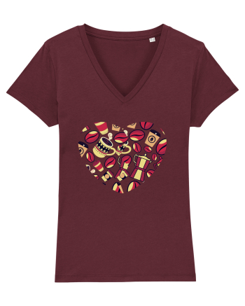 Coffee lovers Burgundy