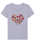 Coffee lovers Tricou mânecă scurtă guler larg fitted Damă Expresser