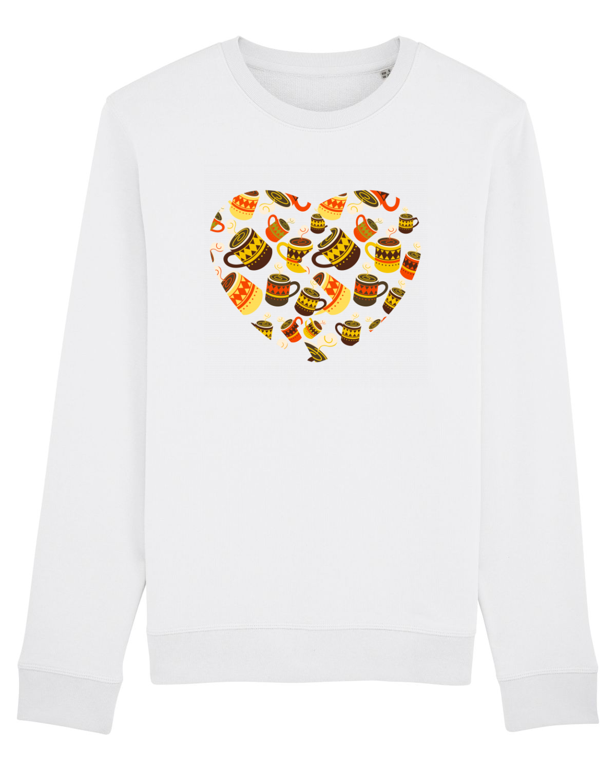 Bluză mânecă lungă Unisex Rise White