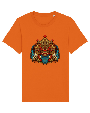 Barong Mask from Bali Bright Orange