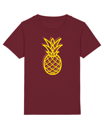 Trippy Pineapple  Burgundy