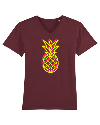 Trippy Pineapple  Burgundy