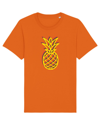 Trippy Pineapple  Bright Orange