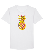 Trippy Pineapple  Tricou mânecă scurtă guler larg Bărbat Skater