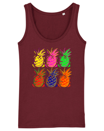 Trippy Pineapple  Burgundy