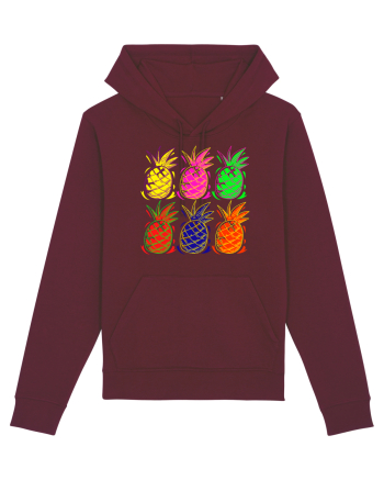 Trippy Pineapple  Burgundy