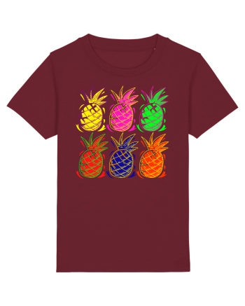Trippy Pineapple  Burgundy
