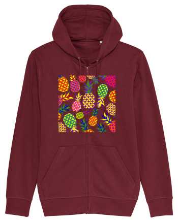Trippy Pineapple  Burgundy
