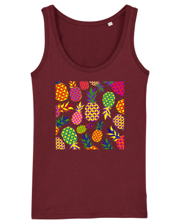 Trippy Pineapple  Burgundy
