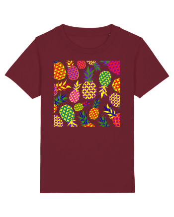 Trippy Pineapple  Burgundy