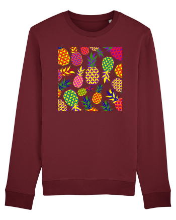 Trippy Pineapple  Burgundy