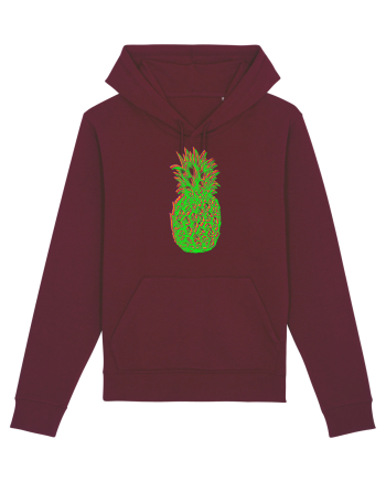 Trippy Pineapple  Burgundy