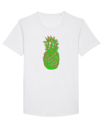 Trippy Pineapple  Tricou mânecă scurtă guler larg Bărbat Skater