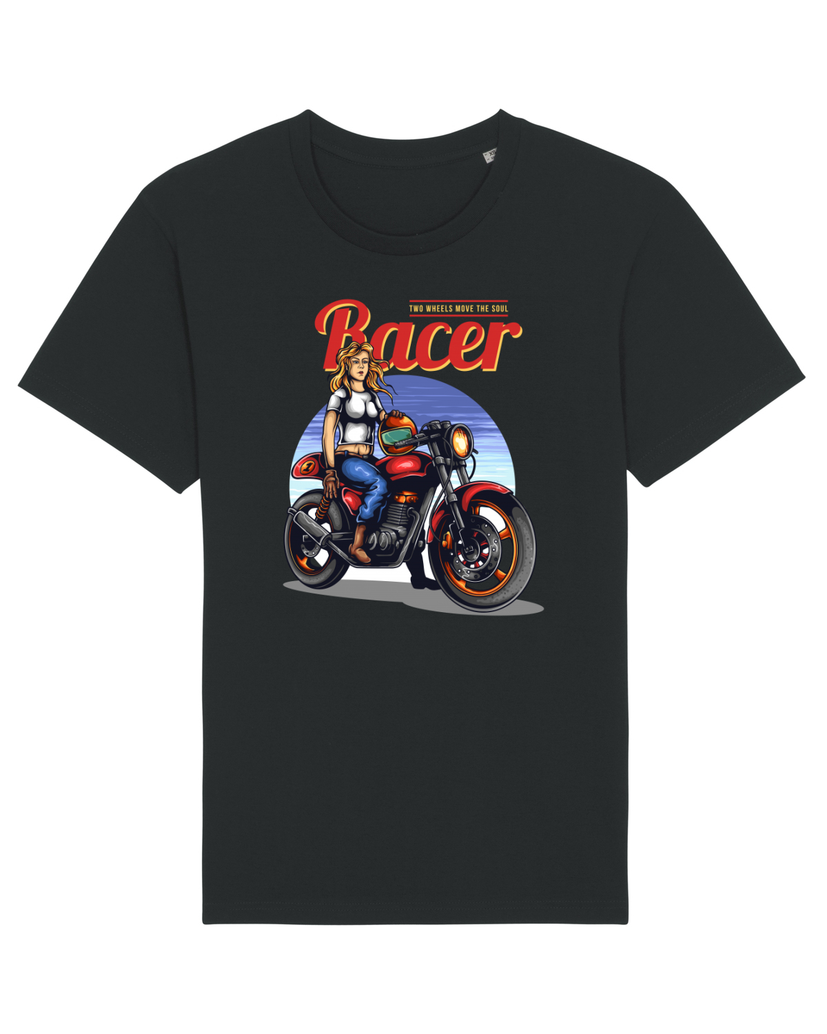 Tricou mânecă scurtă Unisex Rocker Black