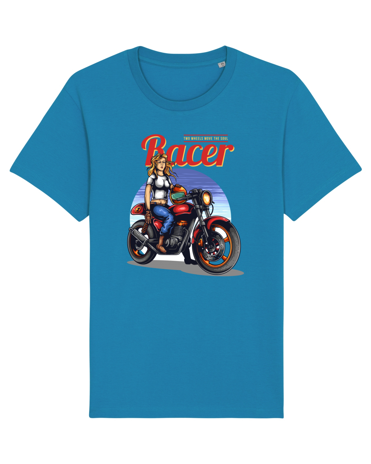 Tricou mânecă scurtă Unisex Rocker Azur
