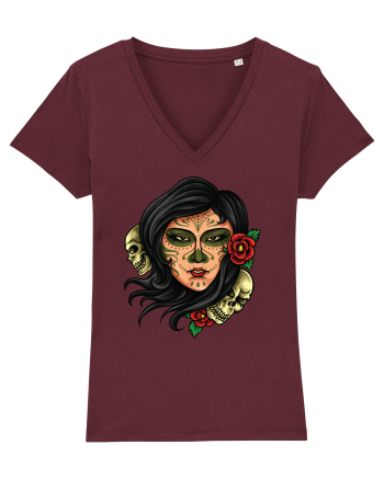 Day Of The Dead Burgundy