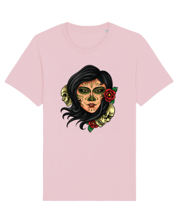Day Of The Dead Cotton Pink