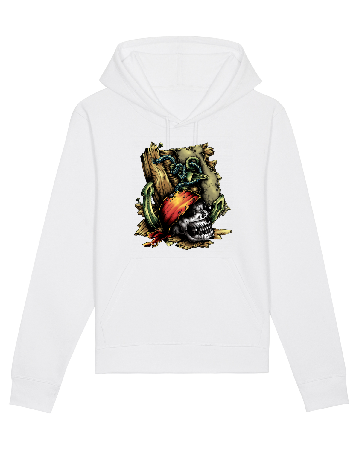 Hanorac Unisex Drummer White