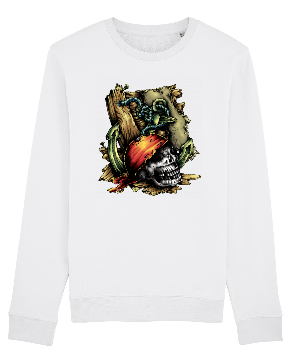 Bluză mânecă lungă Unisex Rise White