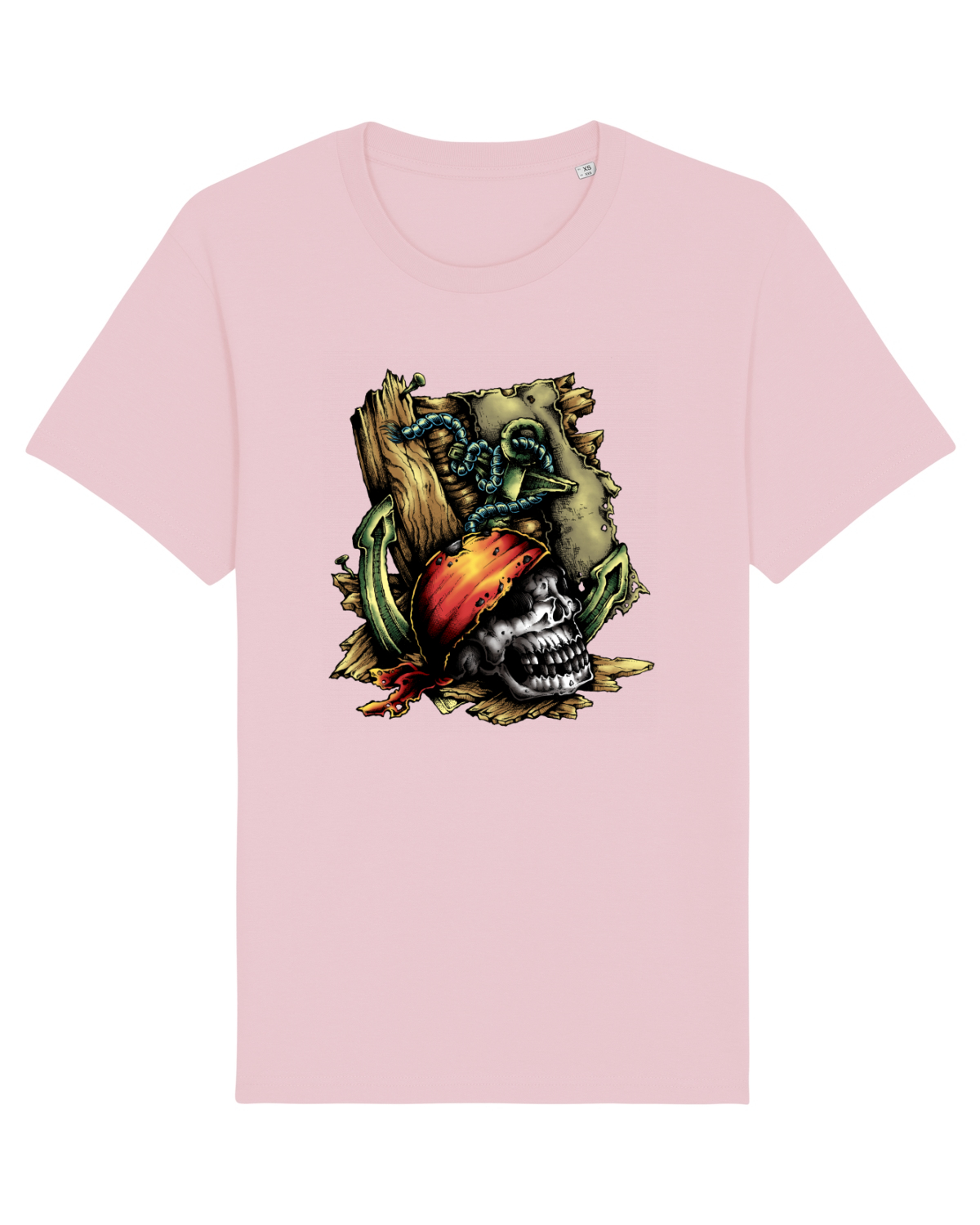 Tricou mânecă scurtă Unisex Rocker Cotton Pink