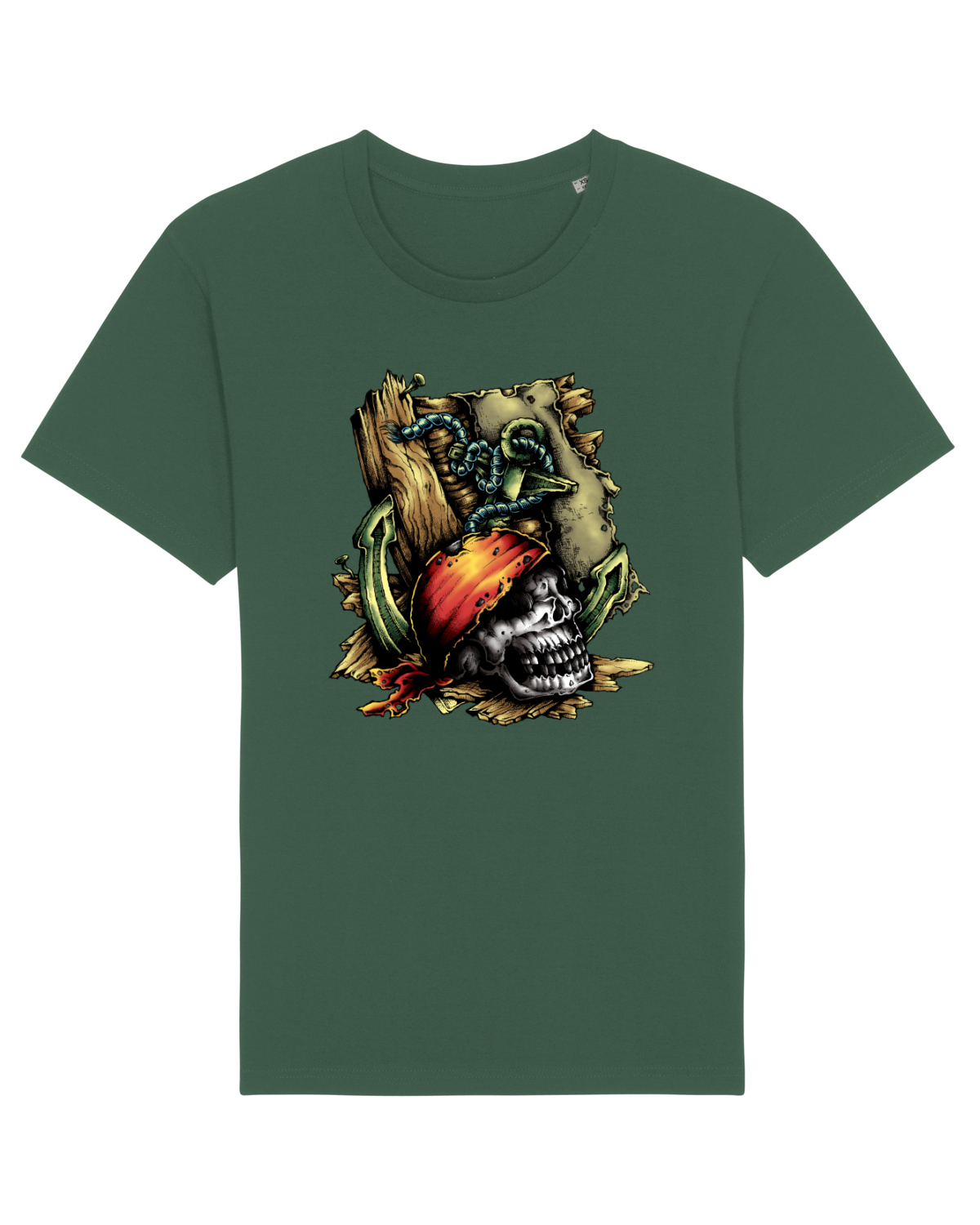 Tricou mânecă scurtă Unisex Rocker Bottle Green