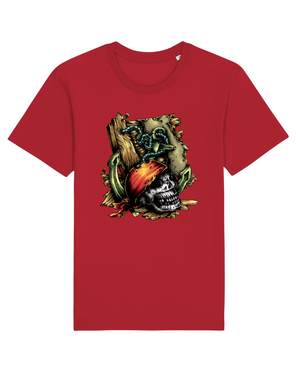 Tricou mânecă scurtă Unisex Rocker Red