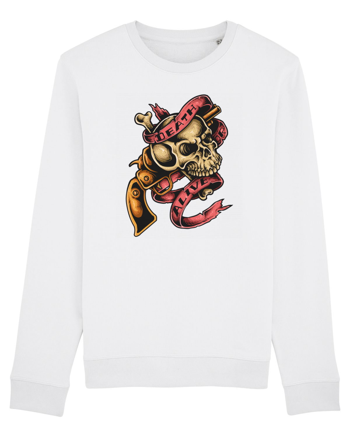 Bluză mânecă lungă Unisex Rise White