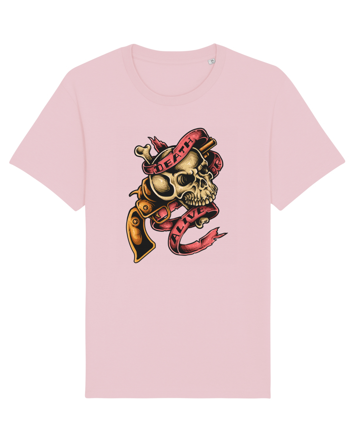 Tricou mânecă scurtă Unisex Rocker Cotton Pink