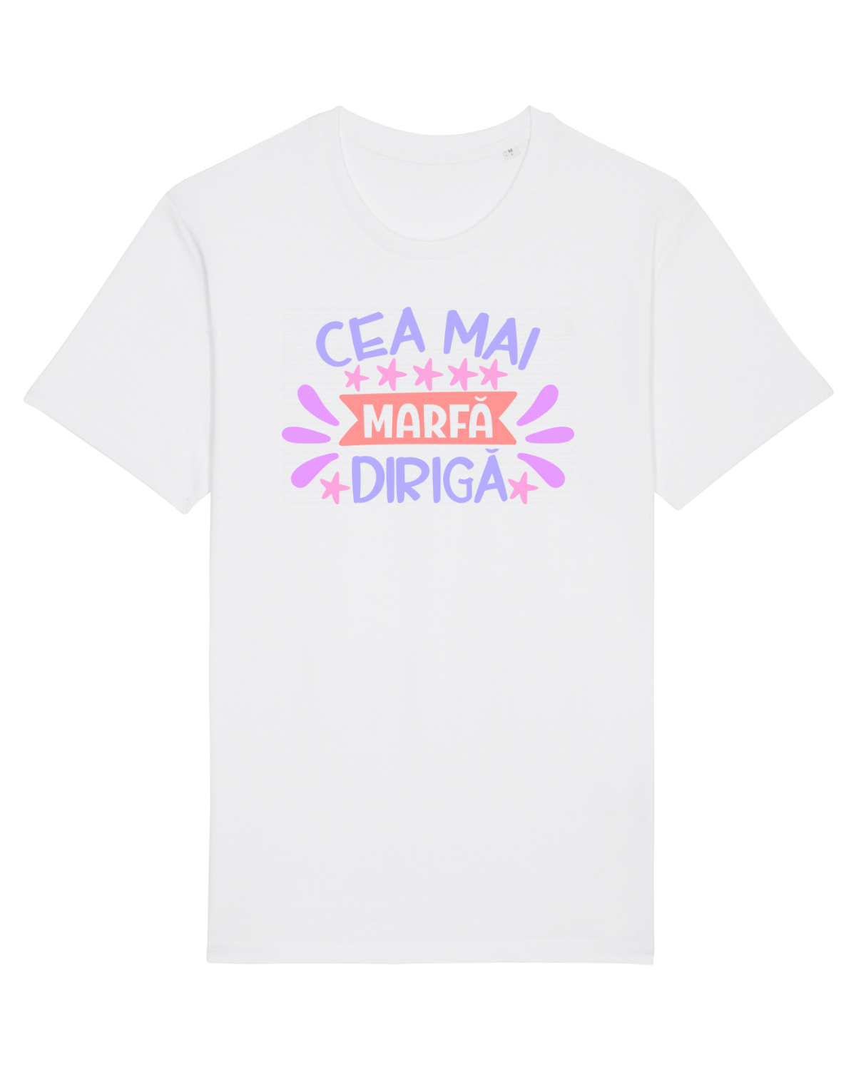 Tricou mânecă scurtă Unisex Rocker White