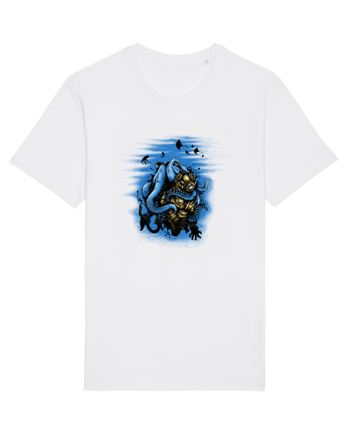 Tricou mânecă scurtă Unisex Rocker White