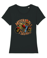 Motorcycle Madness Tricou mânecă scurtă guler larg fitted Damă Expresser