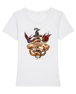 Nautical Spirit Tricou mânecă scurtă guler larg fitted Damă Expresser