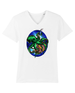 Octopus Tricou mânecă scurtă guler V Bărbat Presenter