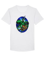 Octopus Tricou mânecă scurtă guler larg Bărbat Skater
