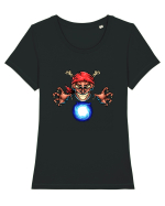 Pirate Magician Tricou mânecă scurtă guler larg fitted Damă Expresser