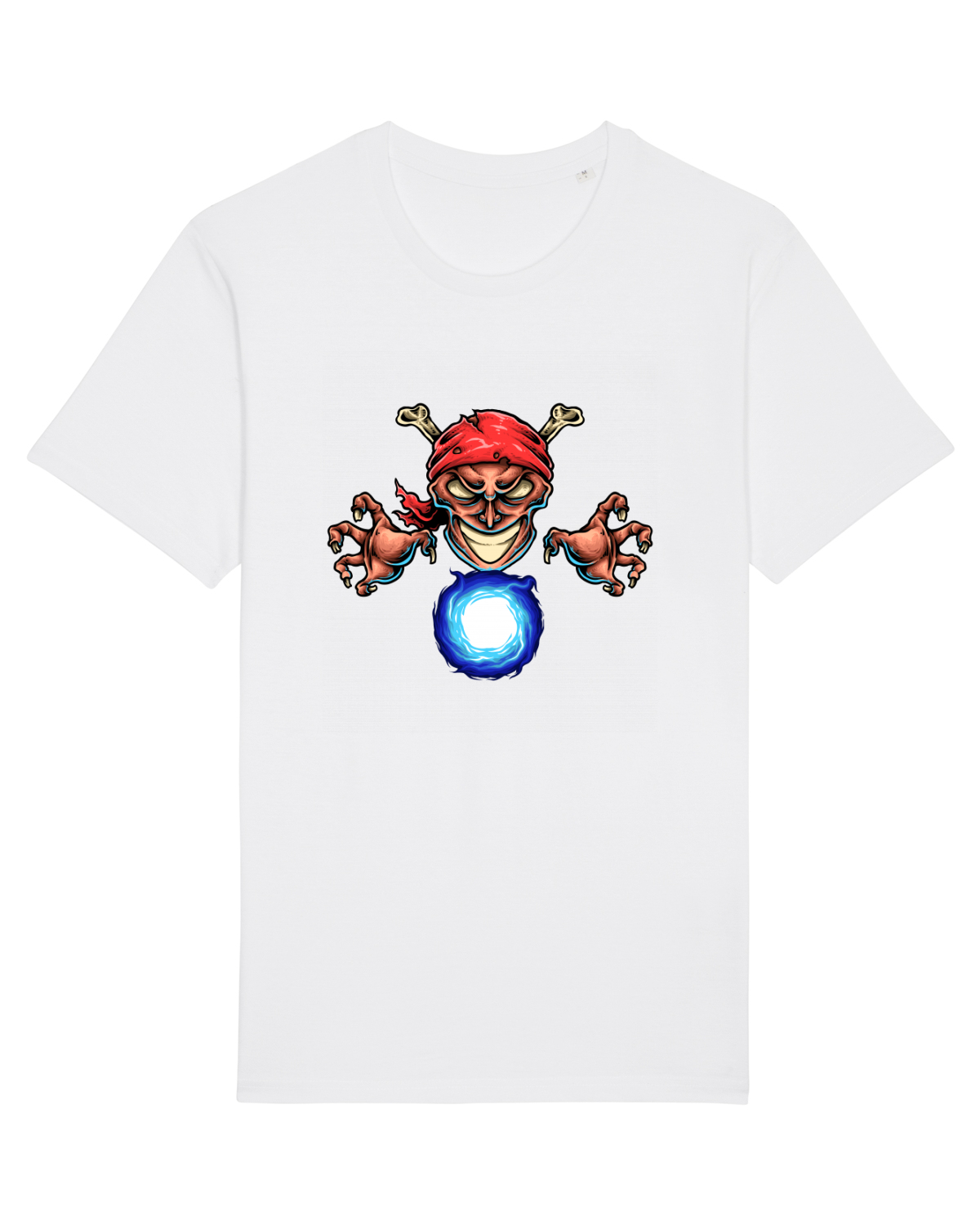 Tricou mânecă scurtă Unisex Rocker White