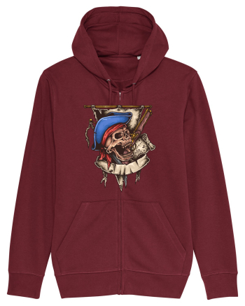 Pirate Skull Burgundy