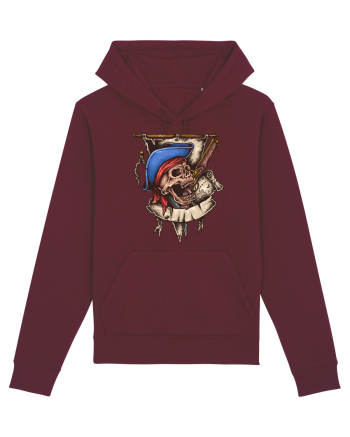 Pirate Skull Burgundy