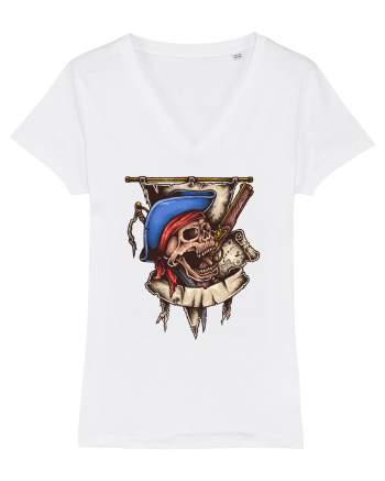 Pirate Skull White