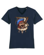 Pirate Skull Tricou mânecă scurtă guler V Bărbat Presenter