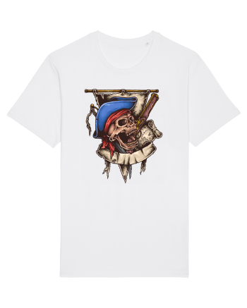 Pirate Skull White