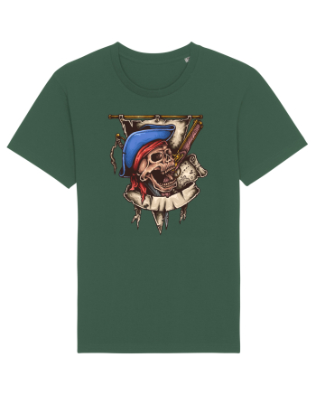 Pirate Skull Bottle Green