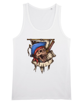 Pirate Skull White