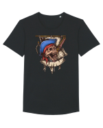 Pirate Skull Tricou mânecă scurtă guler larg Bărbat Skater