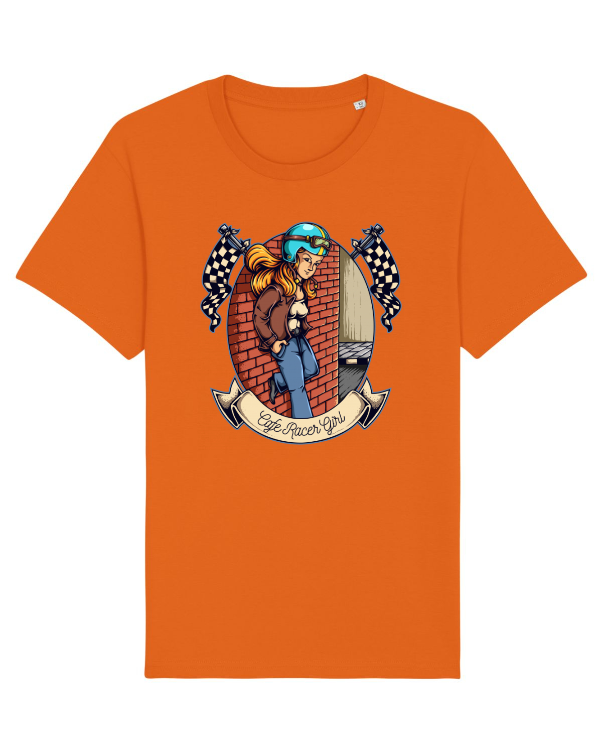 Tricou mânecă scurtă Unisex Rocker Bright Orange