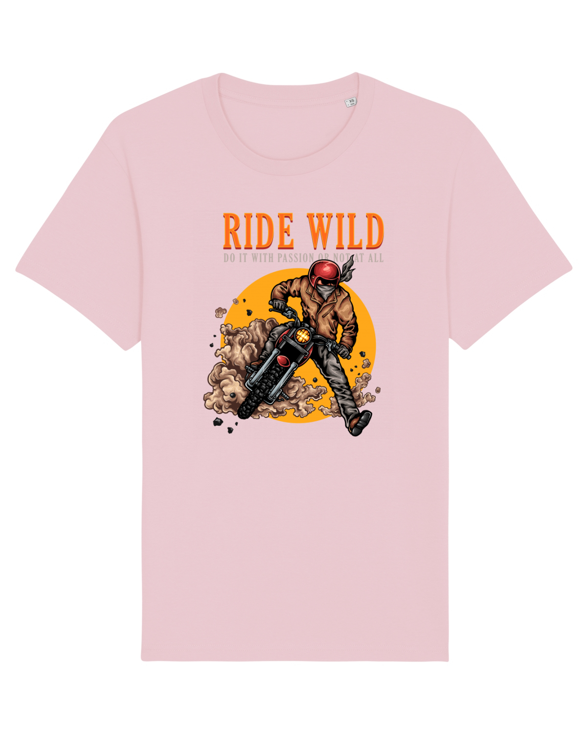 Tricou mânecă scurtă Unisex Rocker Cotton Pink