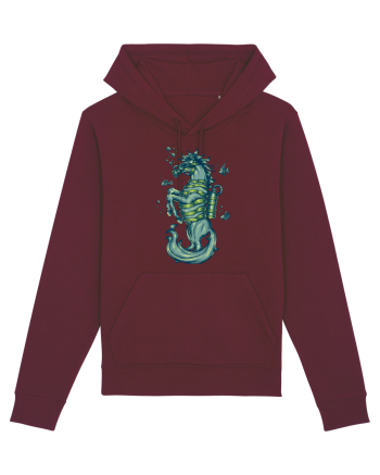 Scuba Seahorse Burgundy